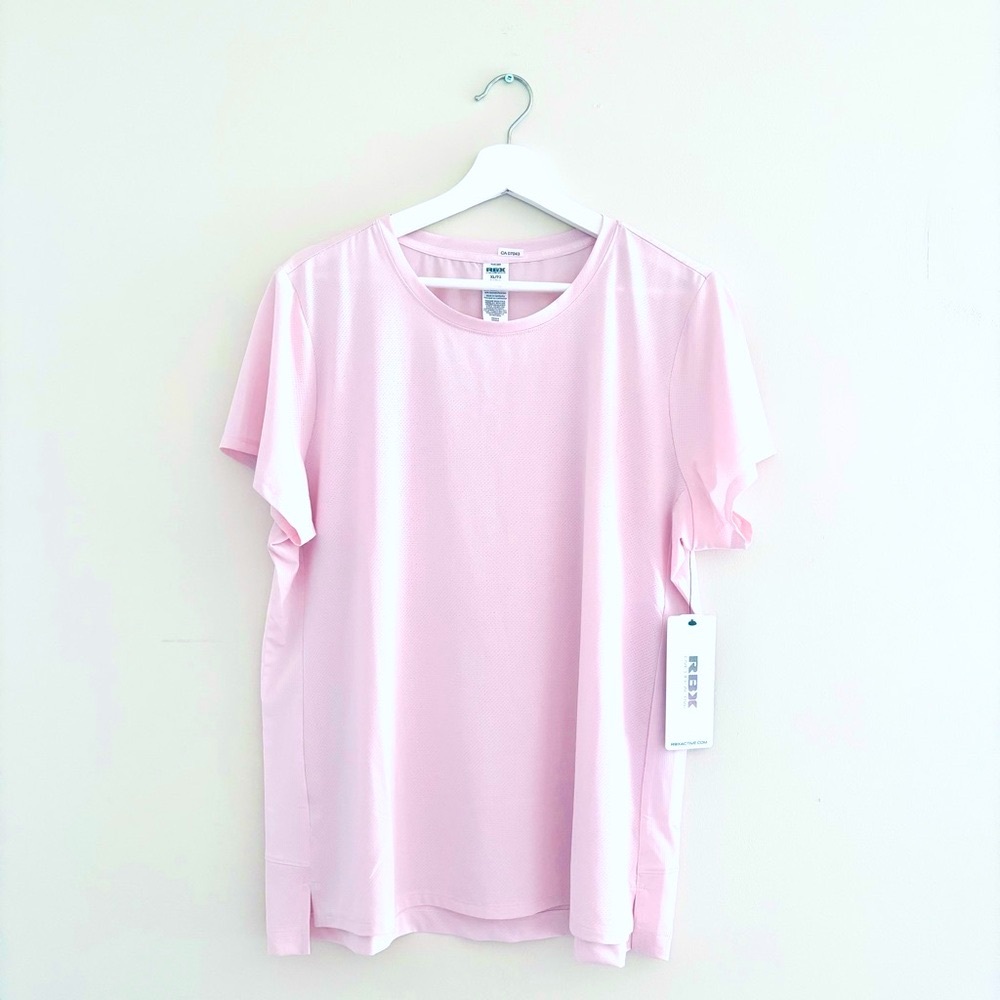RBX Super Soft Athletic Lightweight T-Shirt in Blush Pink New with Tags - XL
